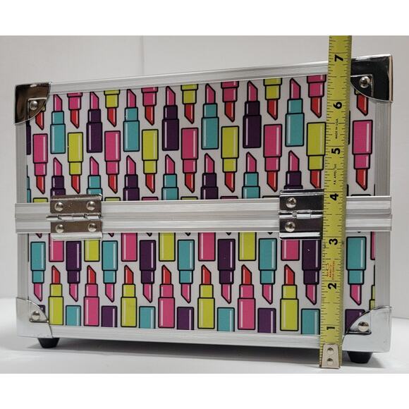 Vanity Makeup Beauty Case Lipstick Print Modella Travel - Picture 11 of 11